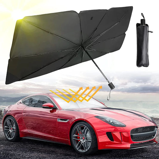 Foldable Car Windshield Sun Shade Umbrella